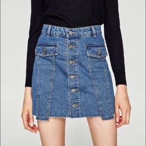 Zara Denim Mini Skirt